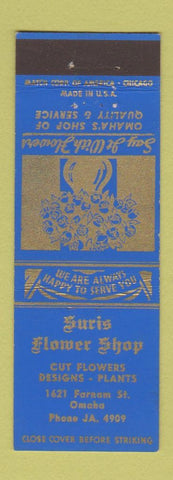 Matchbook Cover - Suris Flower Shop Omaha NE