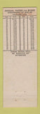 Matchbook Cover - Ben Bradwohl Insurance Lincoln NE Guarantee Mutual WEAR