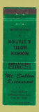 Matchbook Cover - Mount Emblem Restaurant Springfield MO motel