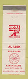 Matchbook Cover - Red Wheel Restaurant Warrenton MO WEAR