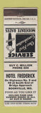 Matchbook Cover - Hotel Frederick Boonville MO WEAR