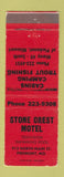 Matchbook Cover - Stone Crest Motel Piedmont MO WEAR