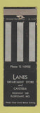 Matchbook Cover - Lanes Department Store Florissant MO WEAR