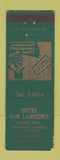 Matchbook Cover - Hotel Sam Lawrence Lincoln NE WEAR