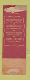 Matchbook Cover - The Teepee Hotel Cornhusker Lincoln NE WORN