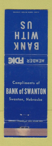 Matchbook Cover - Bank of Swanton NE WEAR