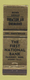 Matchbook Cover - First National Bank Fairbury NE
