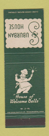 Matchbook Cover - Suburban House Restaurant Williamsville NY