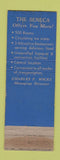 Matchbook Cover - Hotel Seneca Rochester NY WEAR