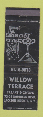 Matchbook Cover - Willow Terrace Jackson Heights NY WEAR