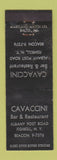 Matchbook Cover - Cavaccini Restaurant Bar Fishkill NY WEAR