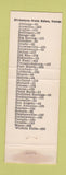 Matchbook Cover - Morocco Motel Cafe Eden TX