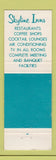 Matchbook Cover - Skyline Inn Washington DC New York City
