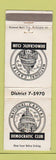 Matchbook Cover - National Capital Democrat Club Washington DC WEAR