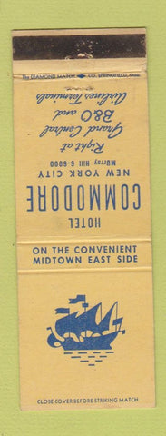Matchbook Cover - Hotel Commodore New York City WORN