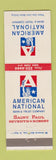 Matchbook Cover - American National Bank and Trust St Paul MN