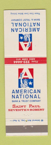 Matchbook Cover - American National Bank and Trust St Paul MN
