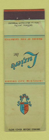 Matchbook Cover - Luzier's Cosmetics Kansas City MO WORN