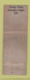 Matchbook Cover - Webster's Grill Silver Creek NY WEAR