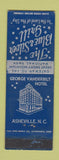 Matchbook Cover - George Vanderbilt Hotel Asheville NC WEAR