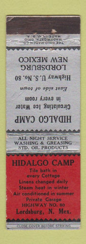 Matchbook Cover - Hidalgo Camp Lordsburg NY Standard oil gas WEAR
