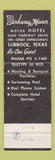 Matchbook Cover - Parkway Manor Motor Hotel Lubbock TX WEAR