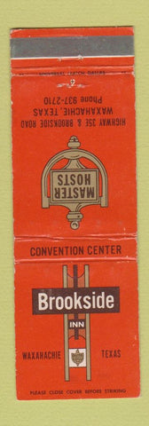 Matchbook Cover - Brookside Inn Master Hosts Waxahachie TX WEAR