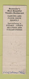 Matchbook Cover - The Triton Rochester NY