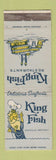 Matchbook Cover - King Fish Restaurant Louisville KY WEAR