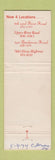 Matchbook Cover - King Fish Restaurant Louisville KY WEAR