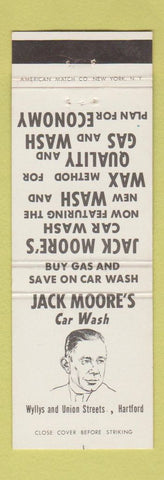 Matchbook Cover - Jack Moore's Car Wash Hartford CT