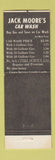 Matchbook Cover - Jack Moore's Car Wash Hartford CT