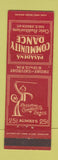 Matchbook Cover - Community Dance Pasadena CA Civic Auditorium