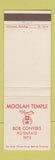 Matchbook Cover - Moolah Temple Shriners Bob Conyers 1973 Potentate