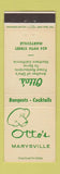 Matchbook Cover - Otto's Marysville CA restaurant