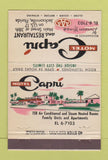 Matchbook Cover - Motel Capri Jacksonville FL 40 Stick