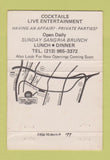 Matchbook Cover - Casa Tequila Mexican Food Rowland Heights CA WEAR 40 Strike