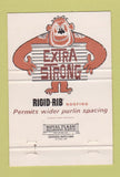 Matchbook Cover - Republic Steel hippo monkey 40 Strike