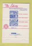 Matchbook Cover - Liberty National Bank Trust Oklahoma City OK 40 Strike