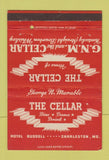 Matchbook Cover - The Cellar Restaurant Hotel Russell Charleston MO 40 Strike