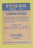 Matchbook Cover - Tower Liquor Store Minneapolis MN 40 Strike