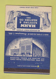 Matchbook Cover - Hahn Roofing Heating Birmingham AL 40 Strike