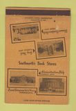 Matchbook Cover Purdue University Southworth's Books West Lafayette IN 40 Strike