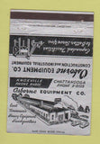 Matchbook Cover - Osborne Equipment Chattanooga Knoxville TN 40 Strike