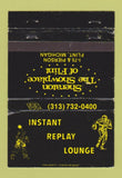 Matchbook Cover - Instant Replay Lounge Flint MI football boxing WEAR 40 Strike