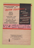 Matchbook Cover - Lathrop Store Fixtures Frigidaire Flint MI 40 Strike