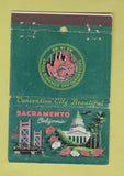 Matchbook Cover - Sacramento CA Tourism Convention WORN 22 Strike Feature