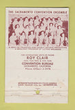 Matchbook Cover - Sacramento CA Tourism Convention WORN 22 Strike Feature