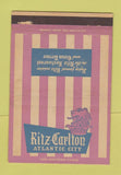 Matchbook Cover - Ritz Carlton Hotel Atlantic City NJ WEAR 40 Strike