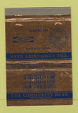 Matchbook Cover - Community Bank Napoleon OH 40 Strike